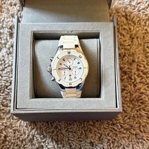 White jelly Michele Watch